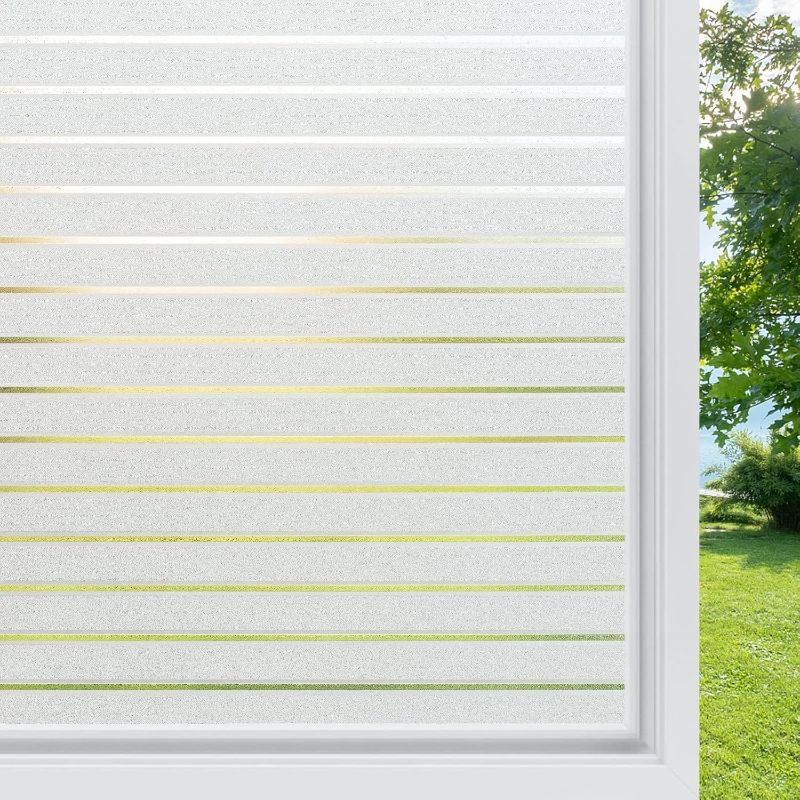 Photo 1 of 
rabbitgoo Window Privacy Film, Frosted Glass Window Film, Window Frosting Film, Decorative Front Door Covering, Anti-UV Static Cling Non Adhesive Window...