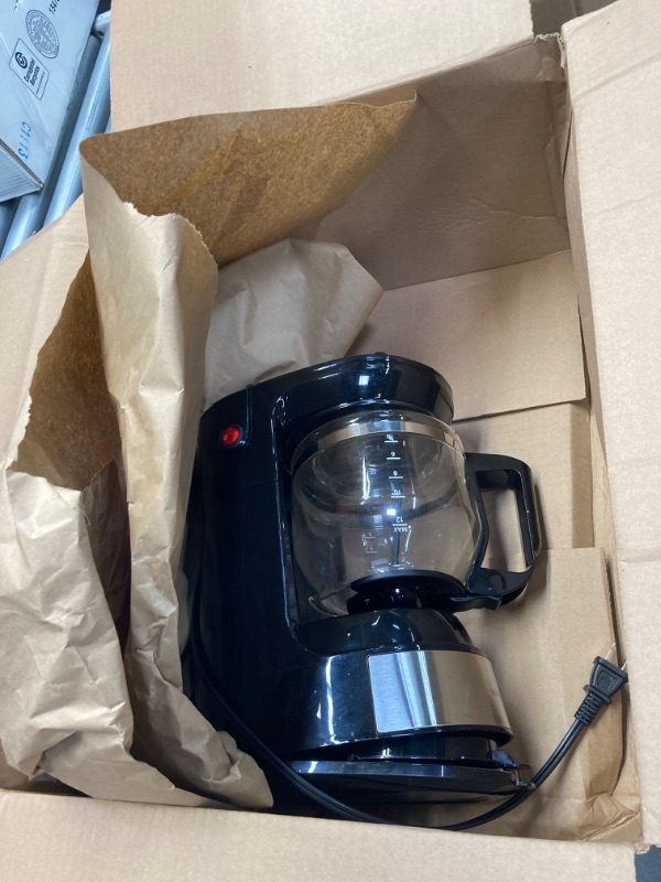 Photo 2 of 
Amazon Basics 12-Cup Coffee Maker with Reusable Filter, Coffee Pot, Coffee Machine, Black and Stainless Steel