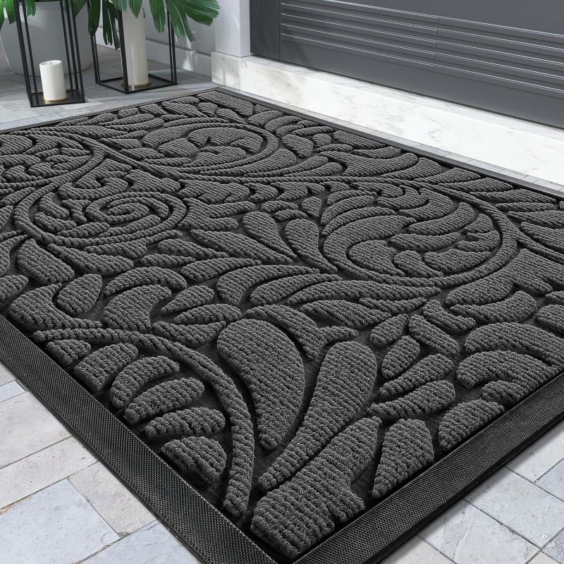 Photo 1 of 
Yimobra Sturdy Door Mat, Heavy Duty Front Welcome Mats for Home Entrance Outdoor Indoor, Doormat for Outside Back Patio Floor Entry Porch Garage Office,...