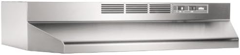 Photo 1 of Broan-NuTone 412404 Non-Ducted Under-Cabinet Ductless Range Hood Insert, 24-Inch, Stainless Steel