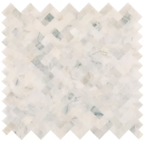 Photo 1 of Daltile
Xpress Mosaix Peel 'N Stick Daphne White Polished 14 in. x 12 in. Marble Brick Joint Mosaic Tile (11.64 sq. ft./Case)