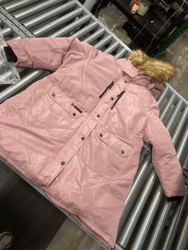 Photo 2 of 3X CANADA WEATHER GEAR Girls’ Winter Coat – Stadium Length Quilted Puffer Parka Jacket (7-16)