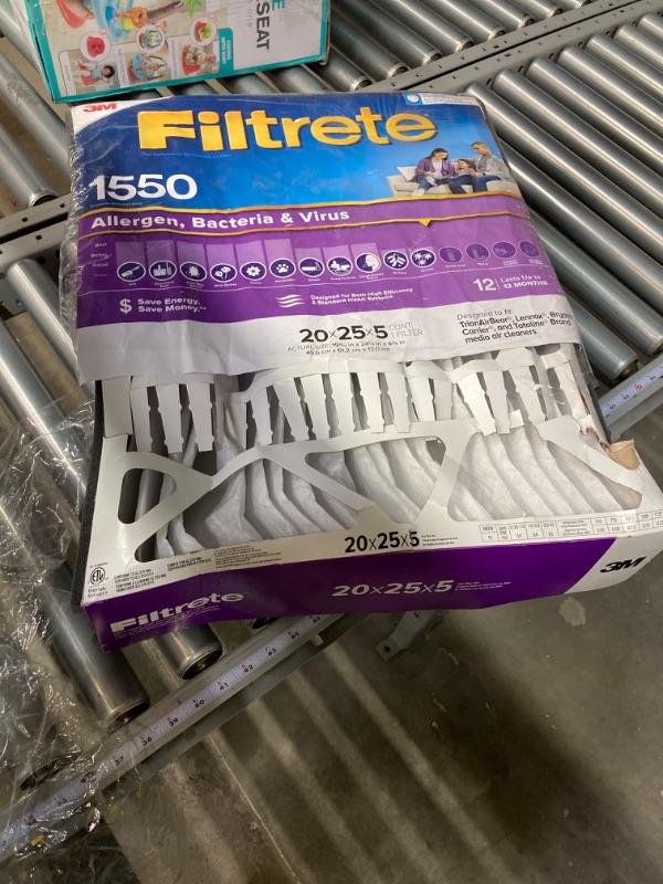 Photo 2 of 3M Filtrete Ultra Allergen Healthy Living Deep Pleat Furnace Filter