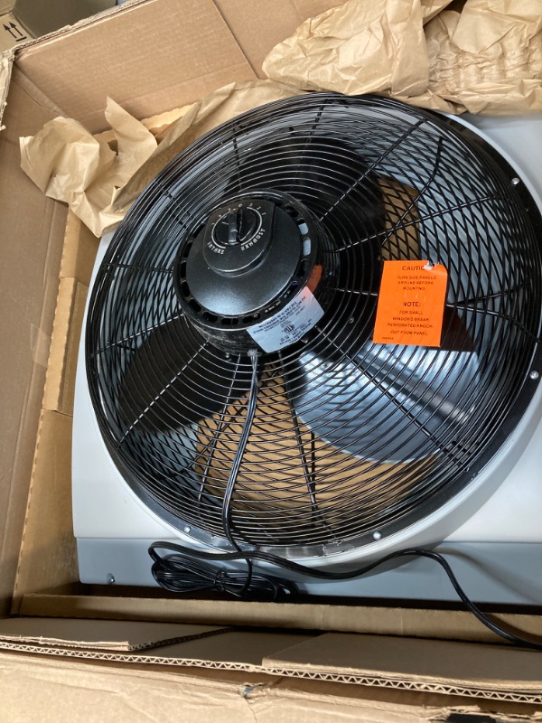Photo 1 of Air King 9166F 20" Whole House Window Fan , Gray