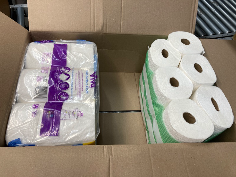 Photo 2 of 2 PACK! Viva Multi-Surface Choose-A-Sheet Paper Towels 2-Ply - 165 Sheets/Roll - 6 Triple Rolls/Pack