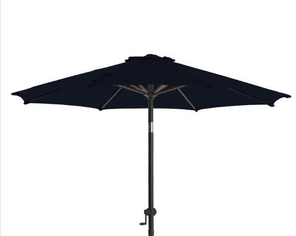 Photo 1 of ** MISSING BOTTON POLE ** 9 FT Patio Umbrellas Outdoor Table Market Umbrella with Push Button Tilt/Crank,8 Sturdy Ribs, Fade Resistant Waterproof POLYESTER