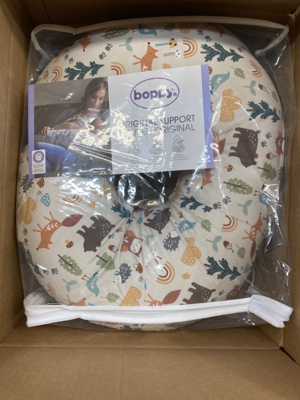 Photo 2 of Boppy Nursing Pillow Cover, Spice Woodland, Cotton Blend, Fits the Original Support for Breastfeeding, Bottle Feeding and Bonding, Cover Only, Sold Separately