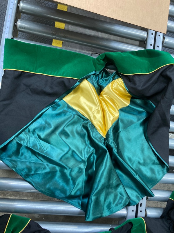 Photo 1 of Unisex Deluxe Doctoral Graduation Gown and 8-Side Tam Package with Gold Piping
