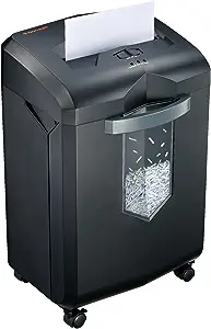 Photo 1 of Bonsaii Paper Shredder, 18-Sheet 60-Minutes Shredder for Office Heavy Duty Cross-Cut Shredder with 6 Gallon Pullout Basket & 4 Casters(C149-C)