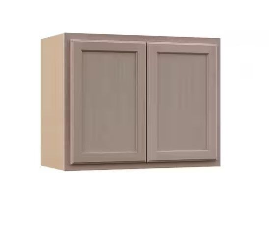 Photo 1 of 30 in. W x 15 in. D x 24 in. H Assembled Wall Bridge Kitchen Cabinet in Unfinished with Recessed Panel