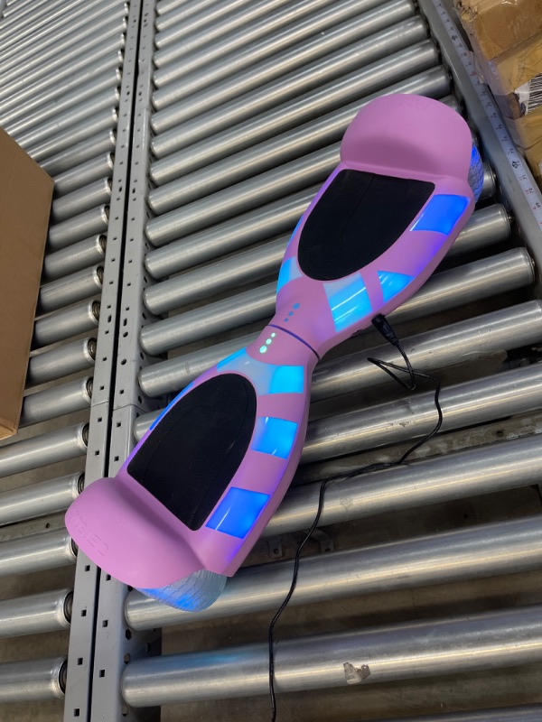 Photo 2 of Jetson All Terrain Light Up Self Balancing Hoverboard with Anti-Slip Grip Pads, for riders up to 220lbs Purple