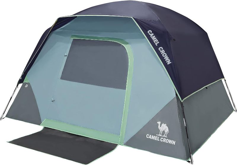 Photo 1 of CAMEL CROWN Camping Tents 2/4/6 Person Waterproof Quick Easy Setup Folding Outdoor Backpacking Tents Family Hiking
