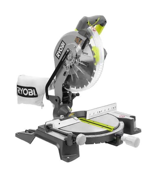 Photo 1 of 14 Amp Corded 10 in. Compound Miter Saw with LED Cutline Indicator