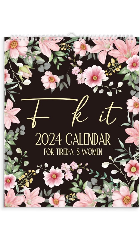 Photo 1 of (11 Pack Bundle) SKYDUE 2024 Wall Calendar for Tired Women, Funny Sweary Calendar 2024 Wall, 11.5"x14.5" Hanging 2024 Calendar 12 Month Planner Spiral Bound