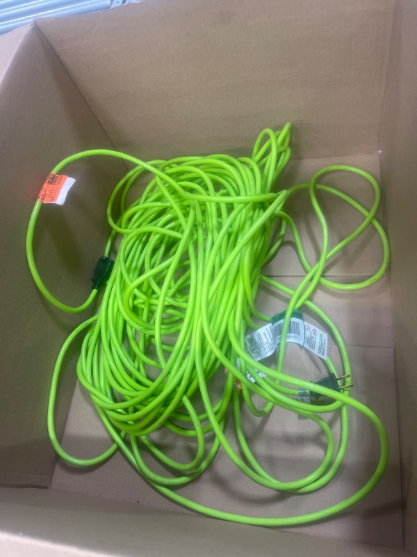 Photo 2 of 
100 ft. 16/2 Light Duty Indoor/Outdoor Extension Cord, Green