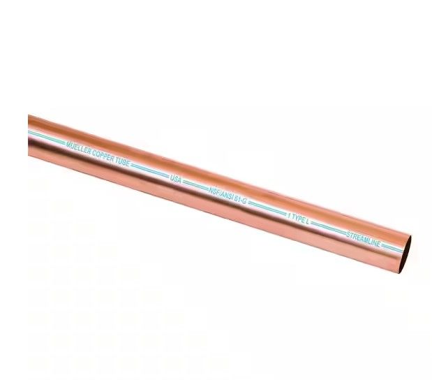 Photo 1 of (2 Pack Bundle) 3/4 in. x 5 ft. Copper Type L Pipe