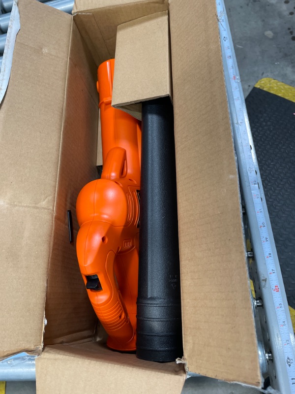 Photo 2 of ***PARTS ONLY** DOES NOT WORK*** BLACK+DECKER 20V MAX Cordless Leaf Blower, Lawn Sweeper, 130 mph Air Speed, Lightweight Design, Battery and Charger Included (LSW221)