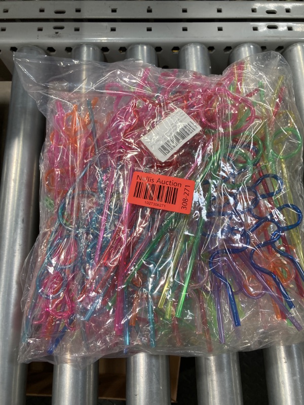 Photo 2 of *** BUNDLE OF 2 ***  DECORA 36 Pieces Crazy Loop Straws Reusable Plastic Straws Drinking for Summer Party