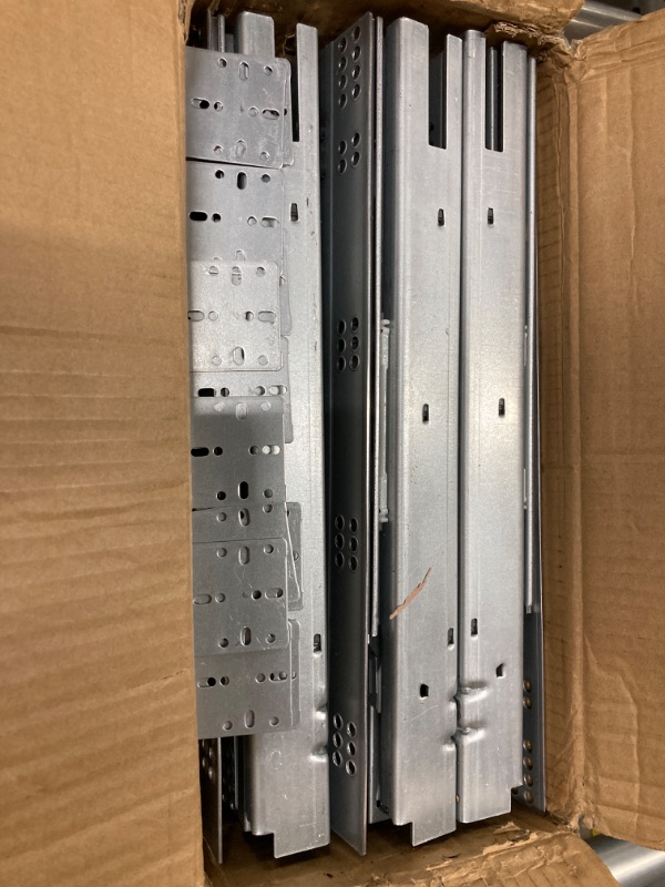 Photo 3 of 6 Pairs of 15 Inch Soft Close Undermount Drawer Slides Full Extension Concealed Drawer Rails with Mounting Screws,3D Locking Device and Brackets 15inch 6 Pairs