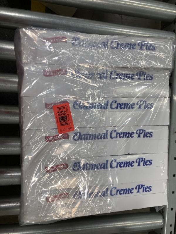 Photo 2 of *** BUNDLE OF 6 *** Little Debbie Oatmeal Creme Pies, 12 Individually Wrapped creme pies, 16.2 Ounces, Pack of One (1)