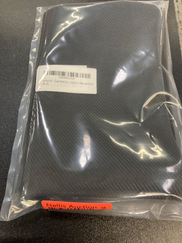 Photo 1 of Mouse Pad - Classic Black Mouse Pad with Non-Slip Rubber Base, Laptop Pad with Stitched Edges, Durable and Portable Desk Mouse Pad for Pc, Office and Home