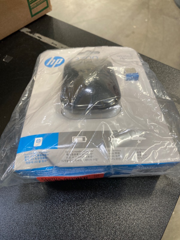 Photo 1 of HP Wireless Mouse Z3700, Black (V0L79AA#ABL)