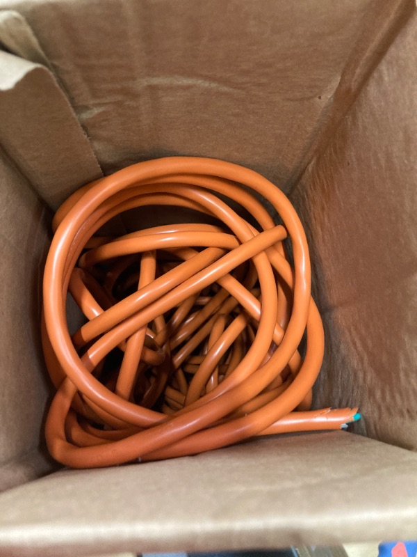 Photo 1 of 100 ft. 16/3 Light Duty Indoor/Outdoor Extension Cord, Orange
