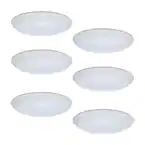 Photo 1 of 6 in. White Integrated LED Recessed Ceiling Mount Light Trim at 3000K Soft White Title 20 Compliant (6-Pack)
