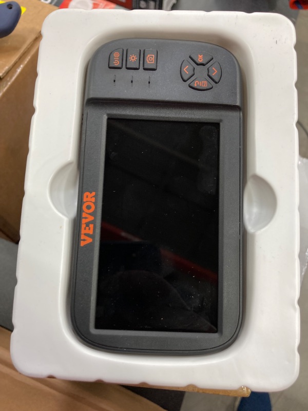 Photo 1 of 3-Lens Borescope Inspection Camera 4.5 in. Screen Endoscope Sewer Camera with Drain Snake 10-LED Light for Auto Plumbing
