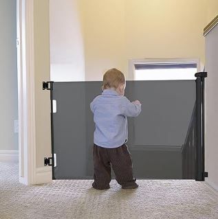 Photo 1 of ***MISSING SCREWS***Retractable Baby Gate Indoor Outdoor Safety Gate for Baby and Dog Gate Extends to 55'' Wide 35'' Tall Child Safety Gate Mesh Gate for Stairs, Door
