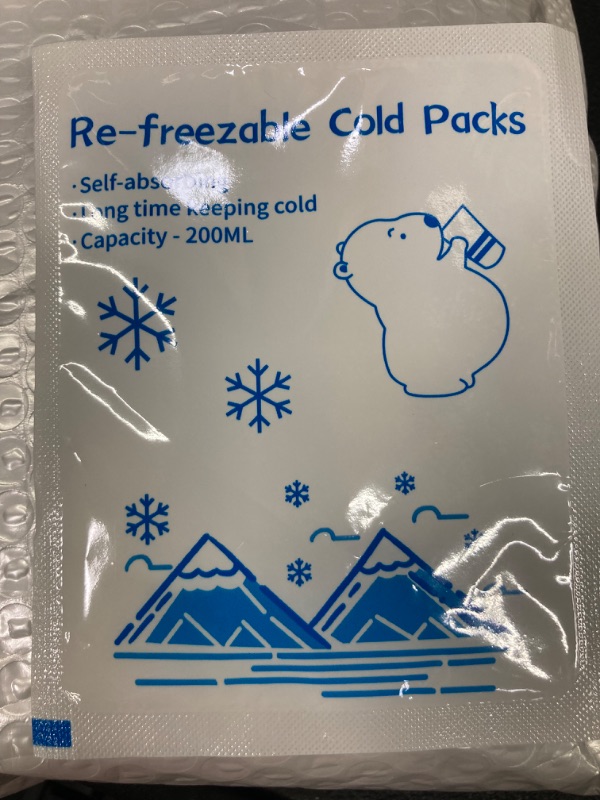 Photo 1 of 50 Pack - Re-Freezable Instant Cold Packs - Instant Ice Packs for Injuries | Disposable Cold Compress Ice Pack for Pain Relief, Swelling, Inflammation, Sprains, Toothache - Cold Pack for Athletes
