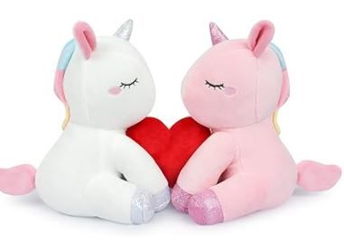 Photo 1 of 2 Pack Cute Stuffed Animal,Soft Animal Plush, Hugging Love Plushies for Mothers Gifts
