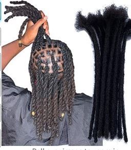 Photo 1 of ***SEE NOTES***  YONNA Human Hair Microlocks Sisterlocks Dreadlocks Extensions 20Locs Full Handmade (Width 0.4cm) 8inch Natual Black #1B
