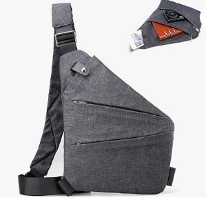 Photo 1 of Anti Theft Travel Bag, North Carry Slim Sling Bag Cross Body Bag, Personal Flex Bag for Men Women
