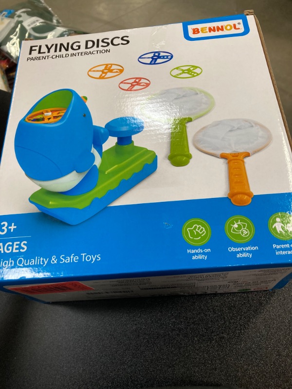 Photo 1 of Bennol Outdoor Game Toys for Kids Ages 3-5 4-8, Flying Disc Launcher Outdoor Outside Toys Gifts for 3 4 5 6 7 8 Year Old Boys Kids, Ideas Outside Outdoor Toys for Kids Toddlers Boys Ages 3-5 6-8 4-8 15 PCS