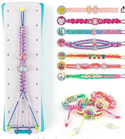 Photo 1 of AHCo. Arts and Crafts Toys - Friendship Bracelet Maker Kit for Girls, DIY Birthday Gifts for Kids Ages 7 8 9 10 11 12 Year Old, Travel Activity and Party Supply for Bracelets String Making
