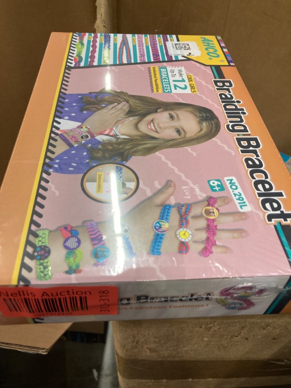 Photo 1 of AHCo. Arts and Crafts Toys - Friendship Bracelet Maker Kit for Girls, DIY Birthday Gifts for Kids Ages 7 8 9 10 11 12 Year Old, Travel Activity and Party Supply for Bracelets String Making
