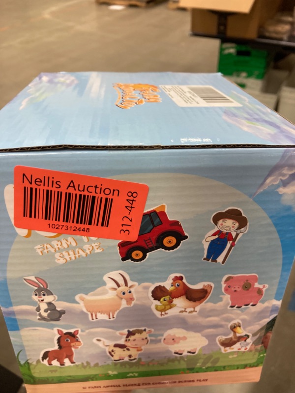Photo 1 of Farm Animals Toddlers Toys for 1 2 3 Year Old Montessori Baby Toys Barn Shape Sorting Stacking Learning Toys for Kids Girls Boys Preschool Educational Playset Plastic Puzzles