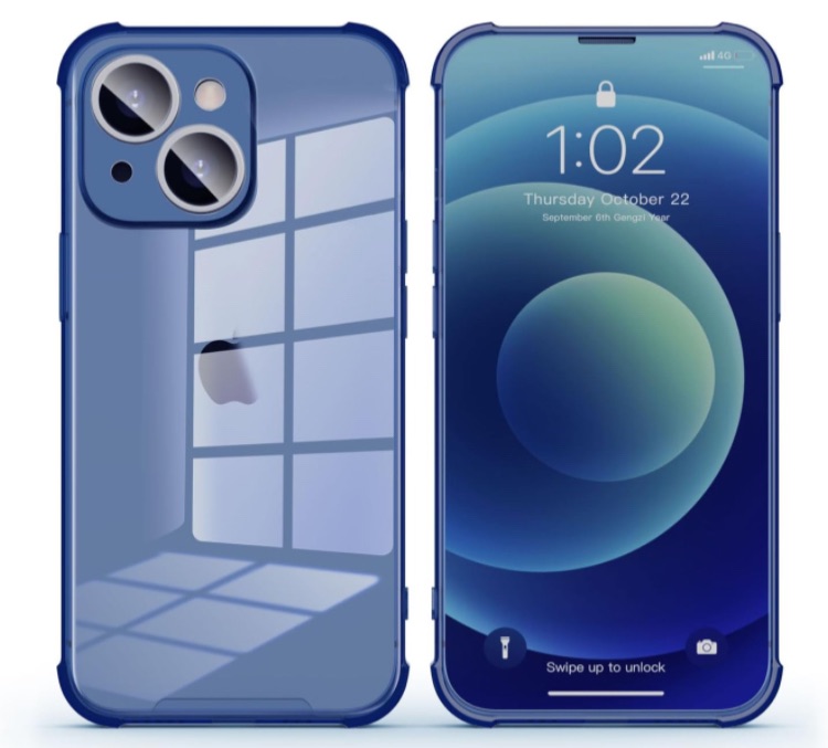 Photo 1 of EEIEER Compatible with iPhone 15 Pro Case, 6.1inch Full Covered iPhone 15 Pro Protective Cover, Silicone Case for iPhone 15 Pro-Clear Blue