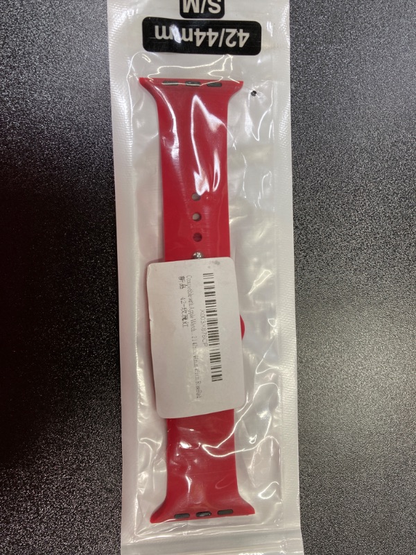 Photo 2 of Compatible with Apple Watch Silicone Sport Band for Series SE 8 7 6 5 4 3 2 1 38mm 40mm 41mm 42mm 44mm 45mm RoseRed 42/44/45mm