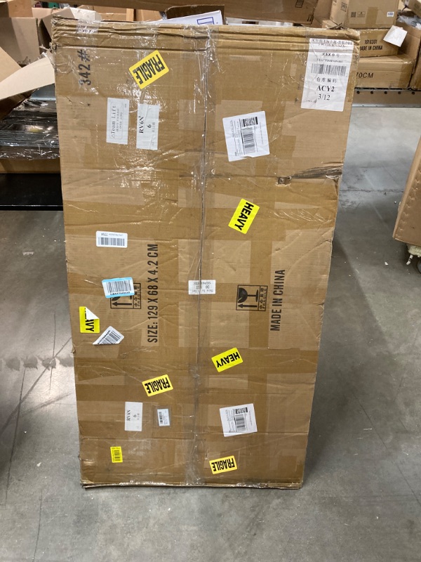 Photo 1 of 24" x 48" Rectangle Clear Tempered Glass Table Top 1/2" Thick Eased Corners Clear Tempered Top Patio Table Replacement with 10 Anti Slip Pads for Kitchen Coffee Dining Table 24" x 48" x 1/2"