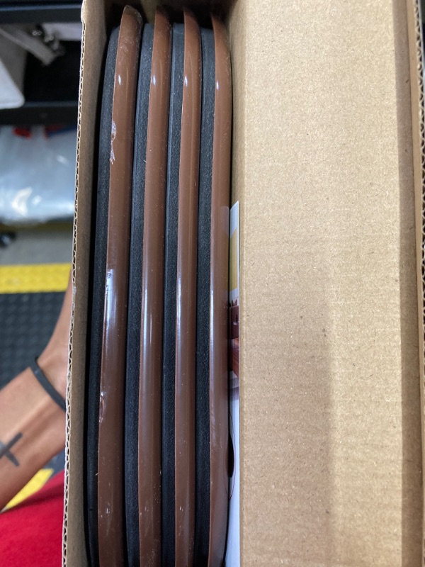 Photo 1 of Yelanon Furniture Sliders - 4 pcs 9 1/2” Brown Furniture Sliders for Carpet, Furniture Pads Hardwoods Floors, Heavy Duty Movers Sliders, Reusable Furniture Moving Pads, Floor Protectors for Carpet
