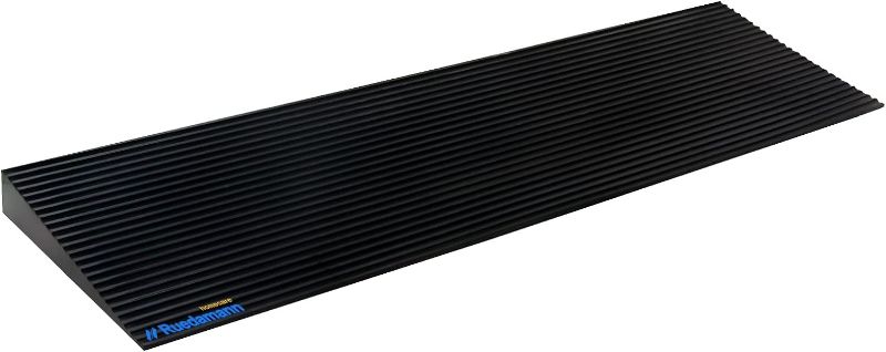 Photo 1 of Ruedamann 1" Rise Threshold Ramp,1500 LBS Capacity, 35.4" Wide Natural Rubber Power Wheelchair Ramp Scooter, Non-Slip Solid Rubber Threshold Ramp for Doorways,Driveways,Bathroom,Cuttable