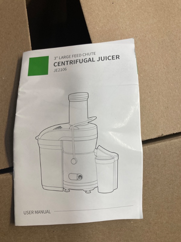 Photo 3 of  FOR PARTS ONLY:::::::::::::Powerful 1200W GDOR Juicer with Larger 3.2" Feed Chute, Titanium Enhanced Cutting System, Centrifugal Juice Extractor Maker with Heavy Duty Full Copper Motor, Dual Speeds, BPA-Free, Silver
FOR PARTS ONLY