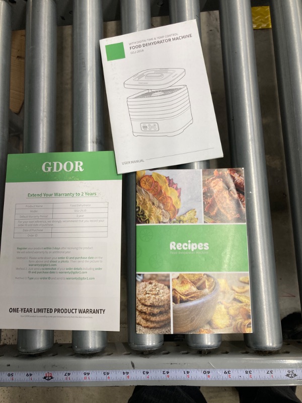 Photo 3 of GDOR Food Dehydrator Includes Mesh Screen, Fruits Roll Sheet, Recipes, 5 Trays Dehydrator Machine with Temp Control & 72H Timer & LED Display, for Jerky, Fruit, Veggie, Herb, Dog Treat, BPA-Free 5 Trays Silver