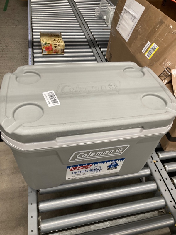 Photo 5 of Coleman Ice Chest Coleman 316 Series Hard Coolers Rock Grey 52qt