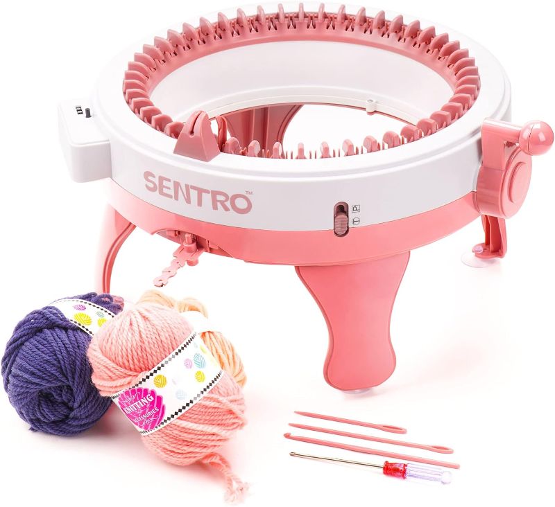 Photo 1 of SENTRO Knitting Machines, 48 Needles Knitting Machine with Row Counter, Christmas/New Year/Birthday Gifts, Knitting Machine for Adults/Kids DIY Scarf Hat Sock