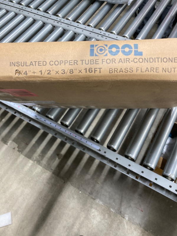 Photo 1 of 
ICOOL 16 Ft. Mini Split Line Set, 1/4" & 3/8" O.D. Twin Copper Pipes, 3/8" Thickened PE Insulated Coil Copper Line for Air Conditioner HVAC...
