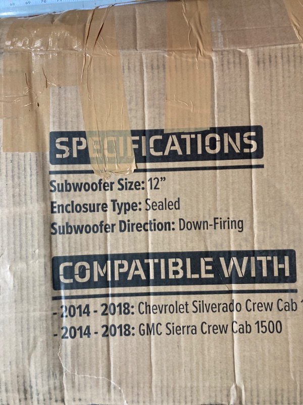 Photo 3 of 2014-2018 Chevy Silverado & GMC Sierra Double Cab Compatible Dual 12" Subwoofer Enclosure
