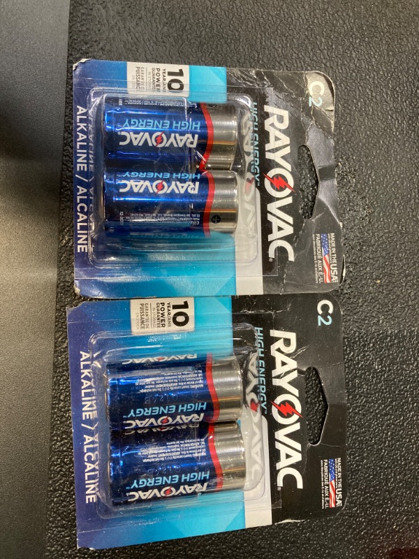 Photo 2 of Rayovac Alkaline C Batteries, 814-2F, 2PACK OF 2